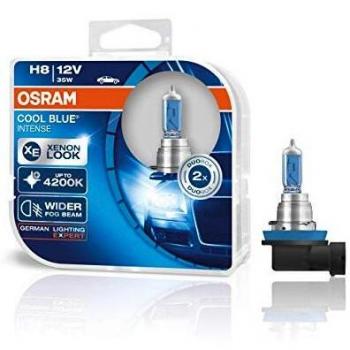 COOL BLUE INTENSE H8 de OSRAM, lámpara para faros halógena, 64212CBI-HCB, automóvil de 12 V, caja doble