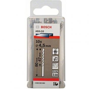 Bosch 2 608 585 883 - Pack de 10 brocas metálicas HSS-Co, DIN 338