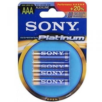 Sony 4x AAA Stamina Platinum Alcalino 1.5V batería no-recargable - Pilas