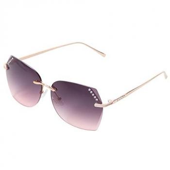 Gafas de sol Guess mujer GF0384-28T, color Shiny Rose Gold con lentes degradados en burdeos, talla única