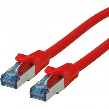 Cable de red S/FTP Cat.6a rojo 3m RJ-45 Macho a RJ-45 Macho