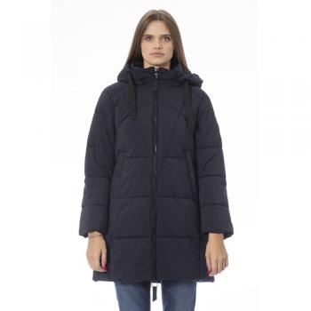 Baldinini Trend Blue Polyester Jacket & Coat - XXL