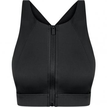 Top Malaka Born Living Yoga con Cremallera Frontal, Tirantes Láser Cruzados y Diseño Femenino de Alta Sujeción