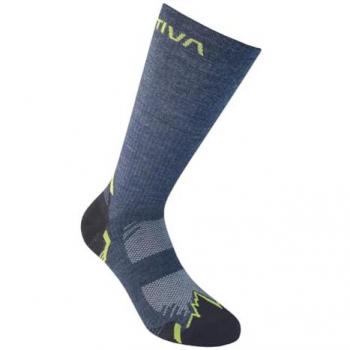La Sportiva Calcetines Hiking unisex gris claro negro XL modelo Storm Blue/Lime Punch