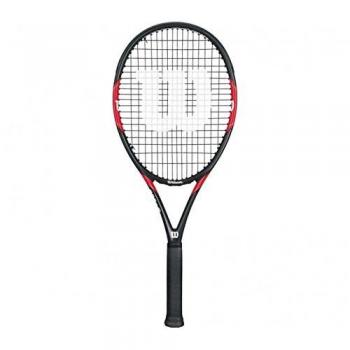 Wilson Federer Tour TNS TKT W/O Raqueta de Tenis, Unisex Adulto, Rojo / Blanco / Negro