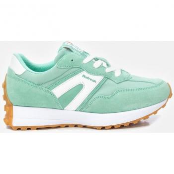 Zapatilla de mujer Refresh 171664 verde agua con cordones