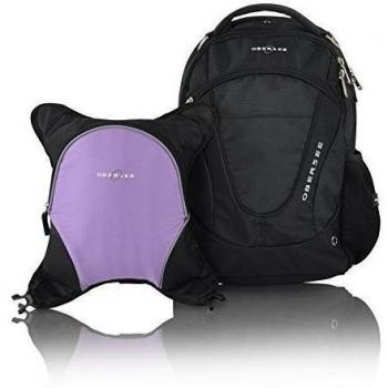 Obersee Oslo - Mochila para pañales con bolsa isotérmica separable