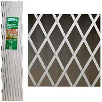 Celosia Pvc Blanca Extensible 4x1 metros.