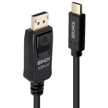 Adaptador de cable USB Tipo C a DisplayPort 4K60Hz 2m Lindy Negro