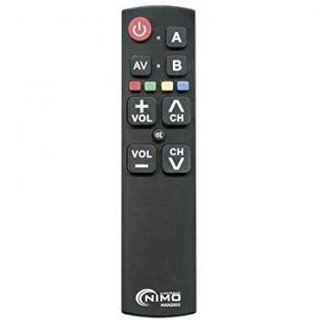 NIMO MAN2055 Mando a Distancia Universal, Negro