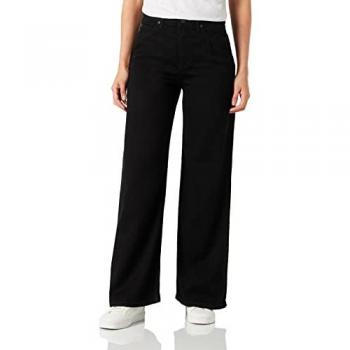 Lee Women's High-Waisted Stella A-Line Flare Jeans in Clean Black