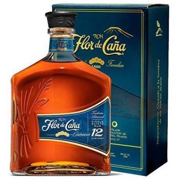Ron Flor de Caña Centenario Premium 12 Años - Botella de 70cl