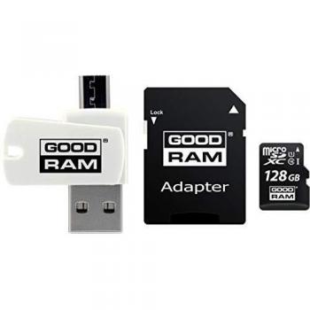 Goodram Micro SD Clase 10 128GB Adap + Lector Tarj