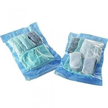 Compactor Set de 2 bolsas de Compresión Al Vacío Viaje, Transparente, Tamaño S, RAN4291