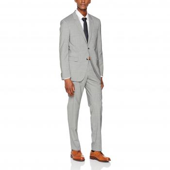 Tommy Hilfiger Tailored Mik-Hmt Stssld17201, Traje para Hombre, Gris
