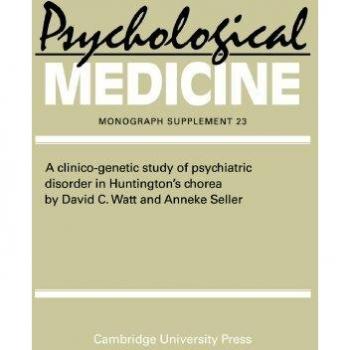 Estudio Clínico-Genético de Trastornos Psiquiátricos en la Corea de Huntington (Suplementos de Medicina Psicológica, Volumen 23)