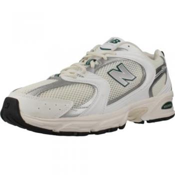 New Balance Unisex 530 Sneakers - White/Green/Grey (Size 7.5) / New Balance Women's MR530 Lace Up Sneakers - Sea Salt (Size: 9 WMN / 7.5 MEN)