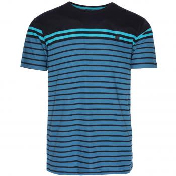Ternua camisa MC DESTA hombre - color gris /rayas grises