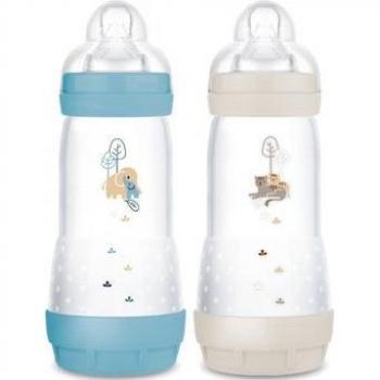 Biberón MAM Easy Start Nature Tetina F3 Ocean Arena 320ml 2uds
