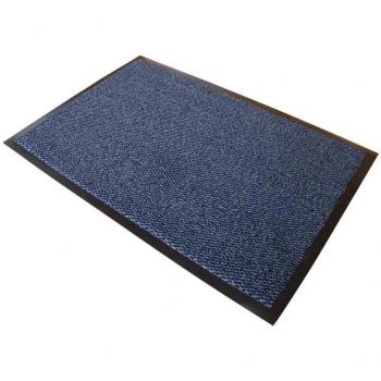 Floortex Doortex - Felpudo para interior con revestimiento antideslizante, Azul, 90 x 150 cm