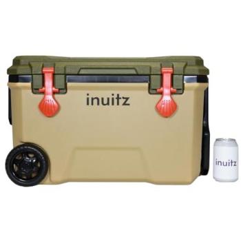 Nevera Portátil Inuitz Explorer 36 Litros con Ruedas, Aislante de Poliuretano, Mantiene el Frío hasta 72 Horas, Ideal para Camping y Playa