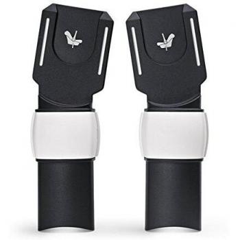 Adaptador de Silla de Coche Bugaboo para carritos Fox, Lynx y Buffalo, compatible con las sillas de coche Maxi-Cosi, Cybex, BeSafe, Kiddy y Nuna, sistema fácil click-and-go, Negro