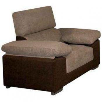 Sillón Venecia Tejido Crystal Marrón 103X125x92 Cm