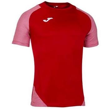Joma Essential II Camisetas Equip. M/C, Hombre, Rojo-Blanco, 4XS-3XS