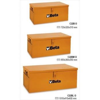 Beta Tools Metal Orange Tool Trunk Chest 022000160