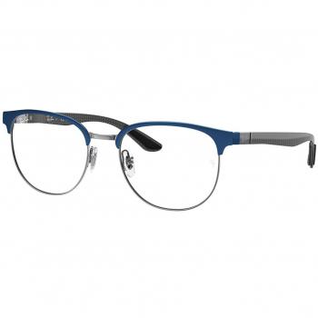 Ray-Ban Gafas Graduadas RX 8422 Asian Fit 3124 para Hombre Azules con Lentes Recetados de 52 mm