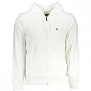Napapijri Balis Full Zip Hooded Sweatshirt - Pure White - XL