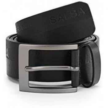 Salsa Man Cinturón con Logo Salsa Grabado para Hombre Hombre Color: 0000 Negro Talla: XXL