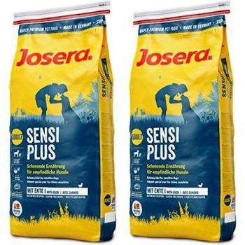 Josera SensiPlus Adult Dog Food with Duck, Rice & Corn - Economy Pack: 2 x 15 kg