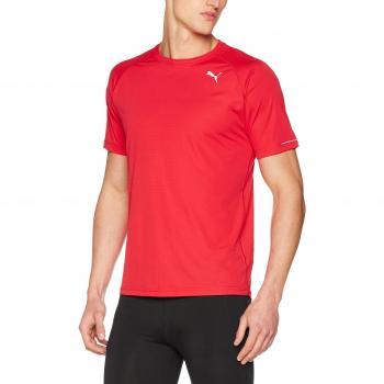 Puma Core-Run S/S Tee Camiseta, Hombre, Rojo, S