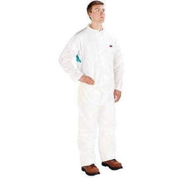 3M 4520M Traje Protector, Tipo 5/6, Talla M, Blanco/ Verde