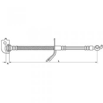 Latiguillo de Freno Flexible METZGER 4110737 para KIA cee'd I 5 puertas y Break