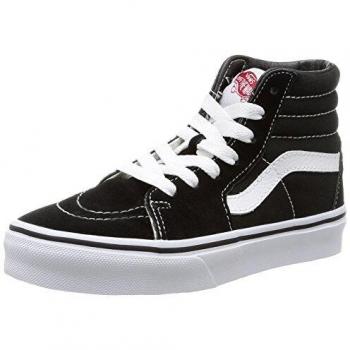 Vans Sk8-Hi High-Top Sneakers for Kids - Classic Black and White Design, Size 33