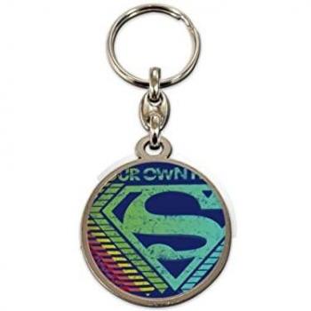 Sd Toys, Llavero Redondo Metal Logo Multicolor Superman Universo DC
