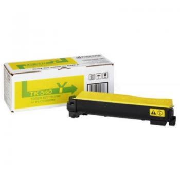 Cartucho de tóner original Kyocera TK-540Y en color amarillo para impresora láser FS-C5100DN