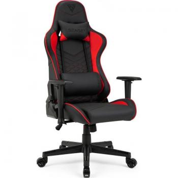 Silla Gaming Sense7 Spellcaster Negra/Roja con Similicuir y Diseño Ergonómico