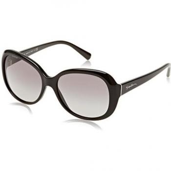 Armani Women's 0AR8047 501711 56 Sunglasses, Black/Gradient