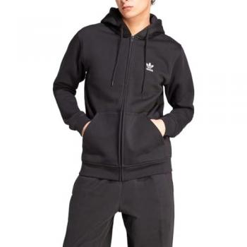 Sudadera con Capucha Adidas Originals Essentials Full Zip Negra para Hombre - Talla M