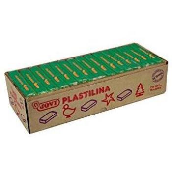 Jovi Caja de plastilina, 15 Pastillas 350 gr, Color Verde Oscuro