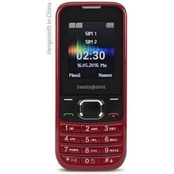 Swisstone SC 230 4.5 cm (1.77) 63 g Red Entry-Level Phone - Teléfono móvil (Bar, Dual SIM, 4.5 cm (1.77), 0.3 MP, 600 mAh, Red)