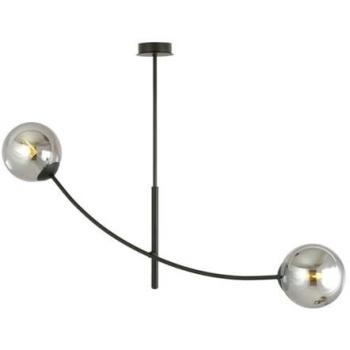 Lámpara de Suspensión Hunter EPIKASA, Acero con recubrimiento en polvo y vidrio, Negro y Gris, 83x60x14 cm