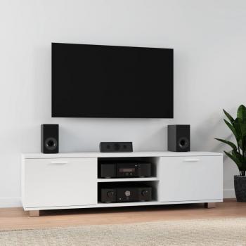 Mueble para TV de madera contrachapada blanco, dimensiones 120x40,5x35 cm, marca Vidaxl