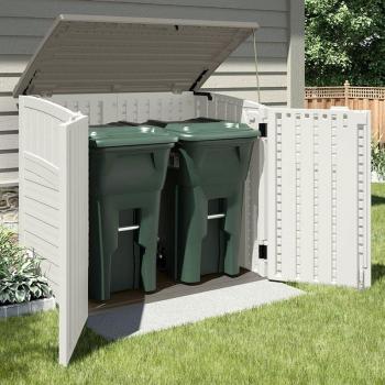 Suncast 4 ft. x 3 ft. Resin Horizontal Storage Shed with Floor Kit