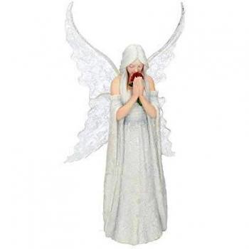 Figura Decorativa de Resina Only Love Remains de Anne Stokes - 26 cm, Color Blanco