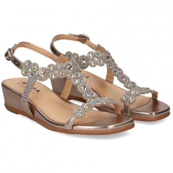 Alma By Alma En Pena 2087 Sandalias Cuña Mujer - Marrón Talla 41