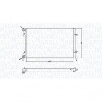 Radiador de refrigeración del motor MAGNETI MARELLI 350213166900